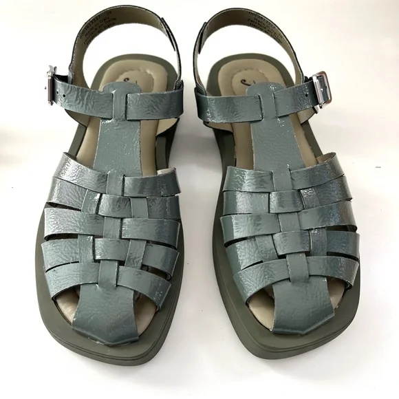 🌟FREE PEOPLE Finn Fisherman Platform Sandals-Sea Serpent color-Size 8 & 9 - Picture 14 of 15